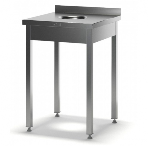 Стол для сбора отходов с бортом ССП-2 600х600х870