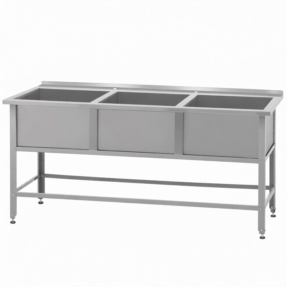 Ванна моечная  ВМСн-530/3 с бортом