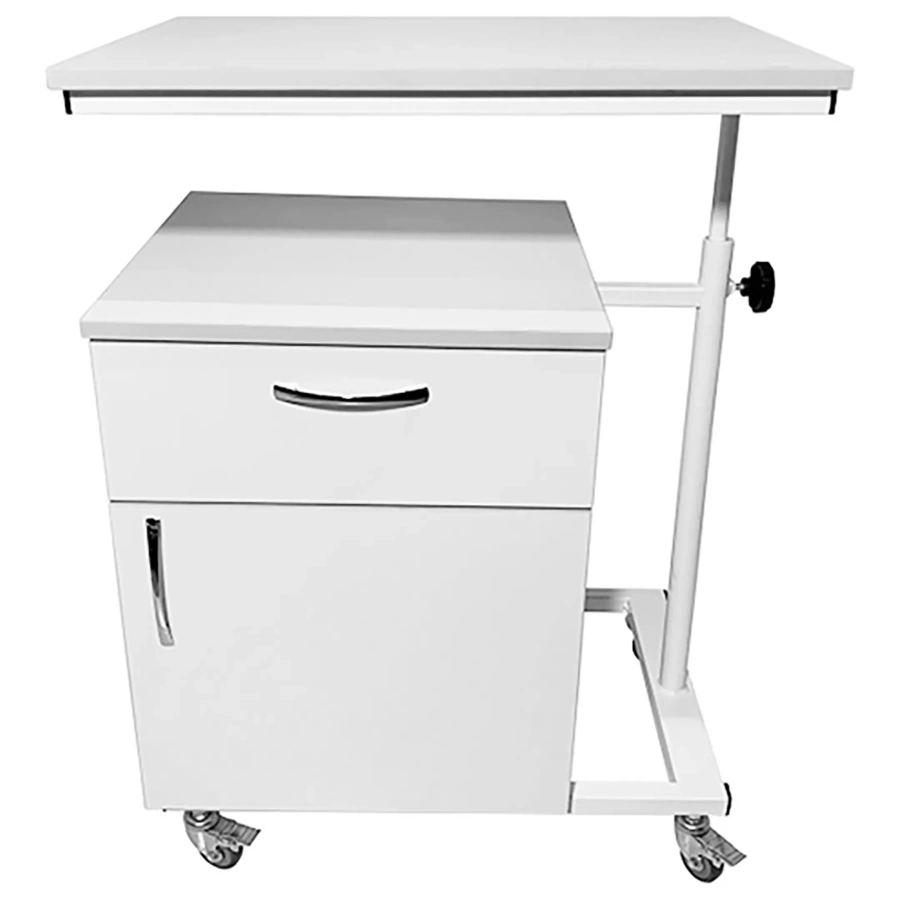 Тумба медицинская MD ТМ 13.04 с поворотным столиком (белый)