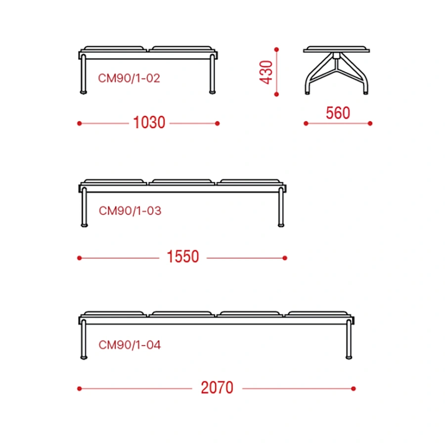 Многоместная секция Турист + (модель СМ 90/1)