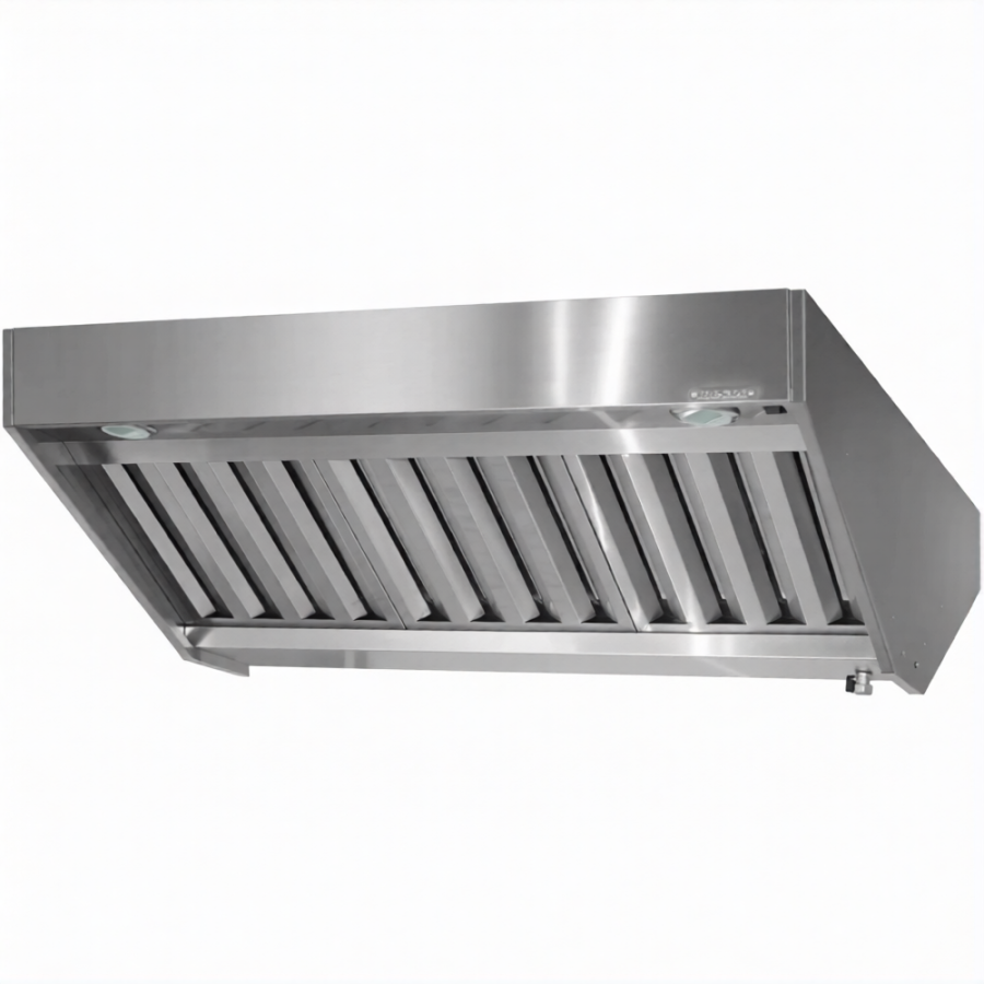 Зонт приточно-вытяжной полуоткрытый ЗППб 400х1500х1600 «Base» островной (к-т светильников)