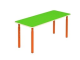 Стол детский 2-местный "цветной" регулируемый 1-3 г/р