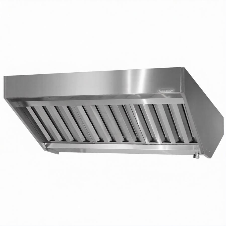 Зонт приточно-вытяжной полуоткрытый ЗППн 400х1200х1600 «Norma Inox» островной