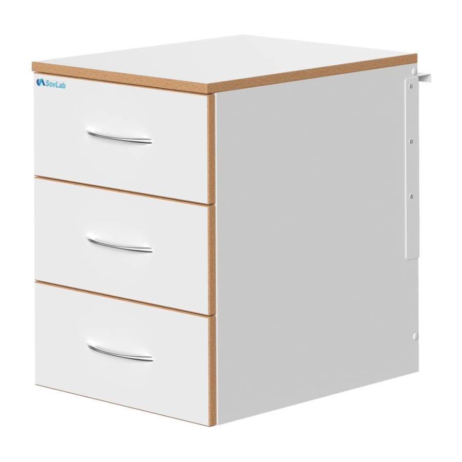 Тумба подвесная низ. СОВЛАБ 400-3-ТЯпн