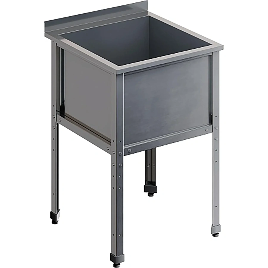 Ванна моечная односекционная с бортом ВМС-1/5-Б-ЭК