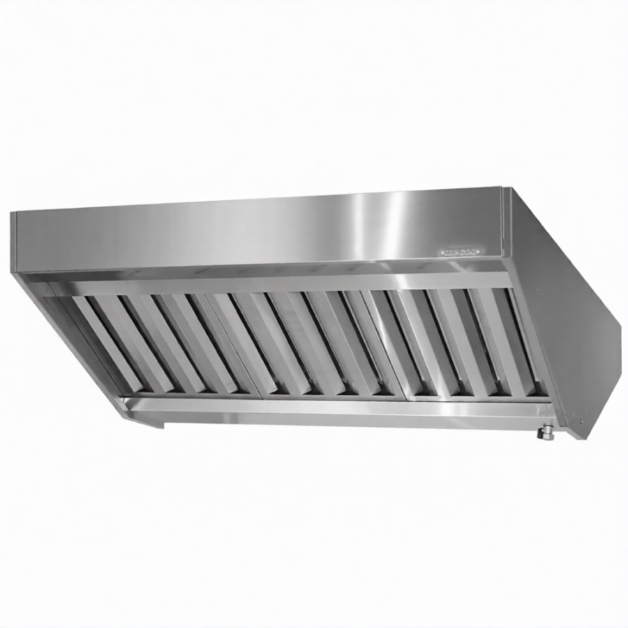 Зонт приточно-вытяжной полуоткрытый ЗППн 400х1200х1600 «Norma Inox» островной