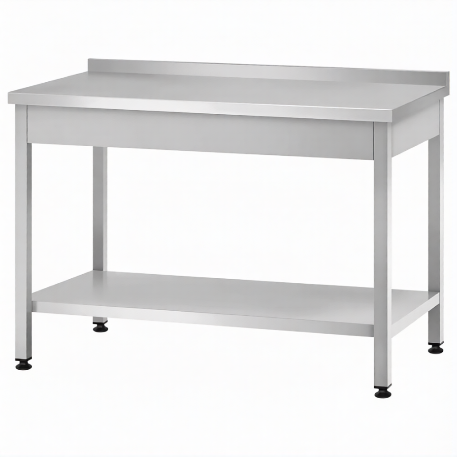 Стол производственный СПРп - 860х1000х800 «Profi Ral», борт (полка сплошная)