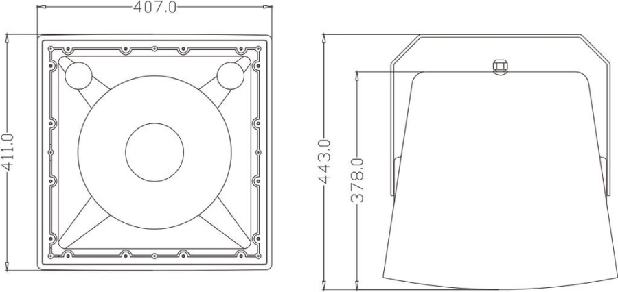 Коаксиальная 2-полосная акустическая система 12" FDB LT212T
