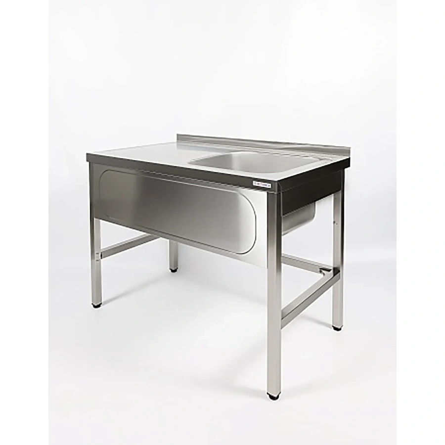 Ванна моечная цельнотянутая с рабочей поверхностью с бортом ВМЦР/1-10/6-БП