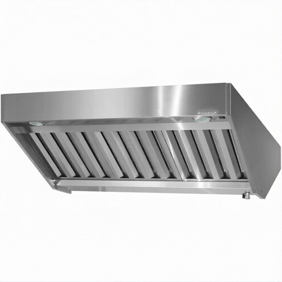 Зонт приточно-вытяжной полуоткрытый ЗППб 400х1500х1600 «Base» островной (к-т светильников)