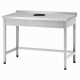 Стол производственный СПРп - 860х1500х600 «Profi Inox», сбор отходов, борт (полка-обвязка)